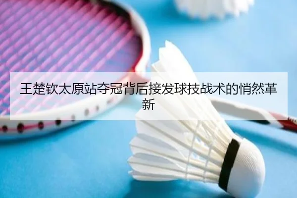 王楚钦太原站夺冠背后接发球技战术的悄然革新